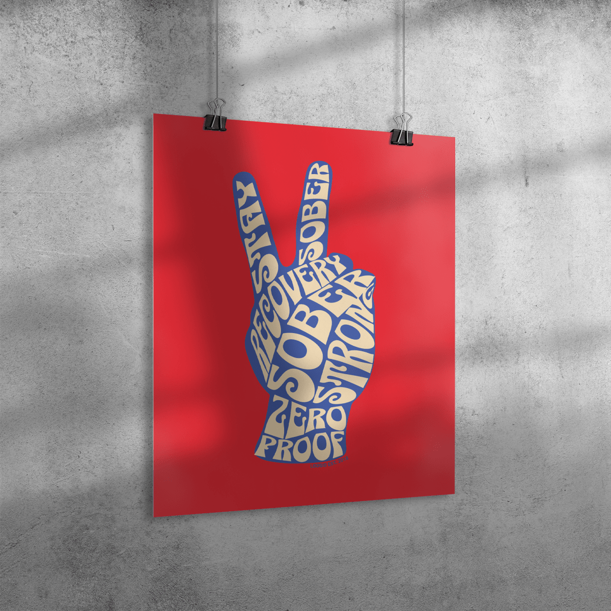Peace and Sober Sobriety Art lifestyle view (view 5)