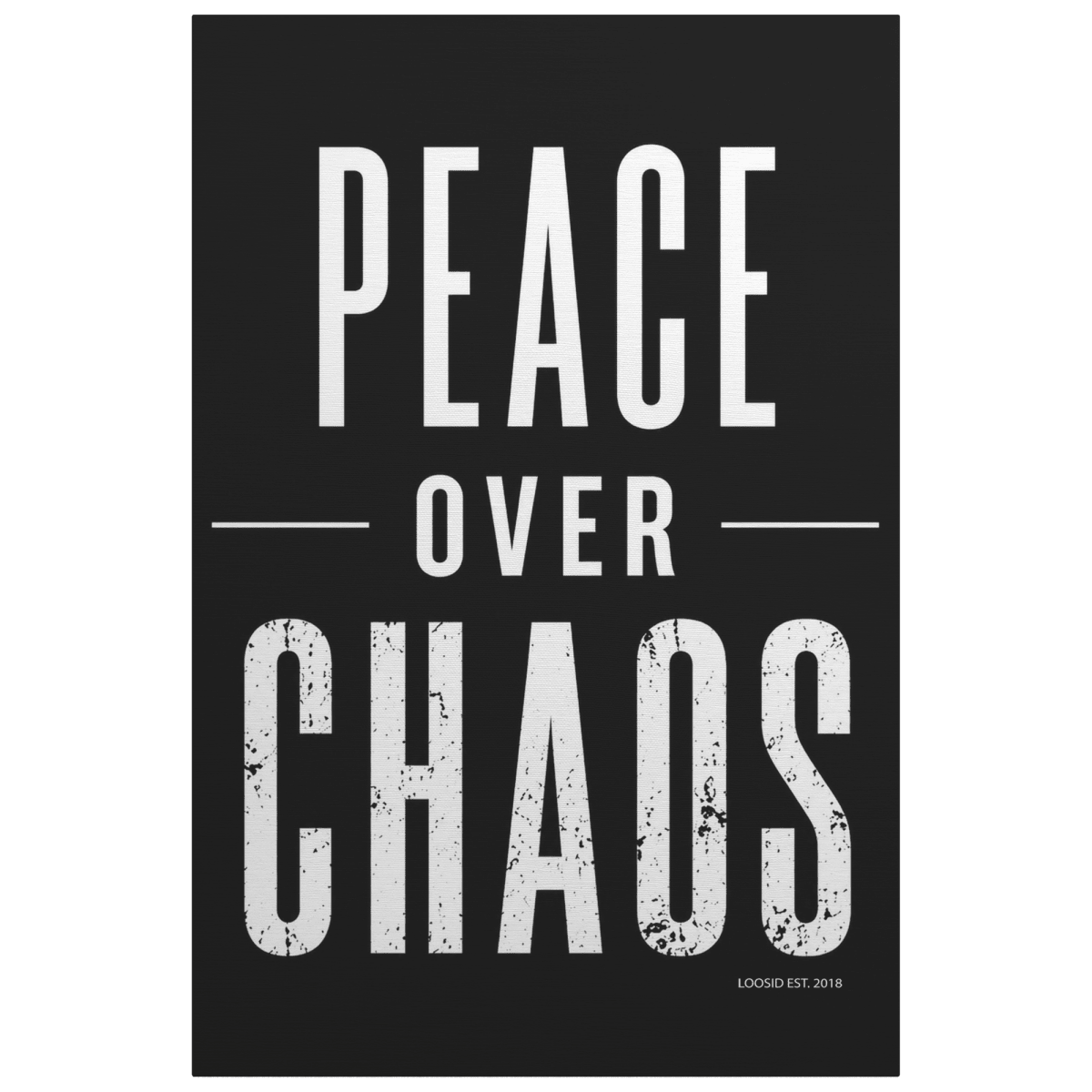 Sobriety Art | Peace over Chaos canvas Wall Art