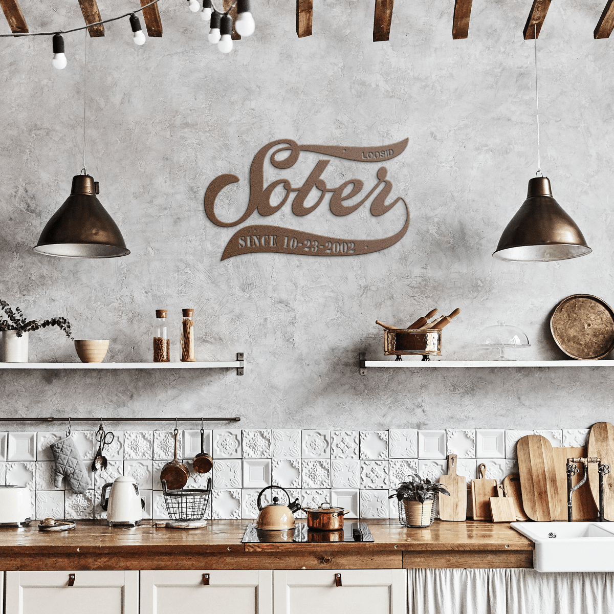 Sober Since Die Cut Sobriety Art product photo (view 10)