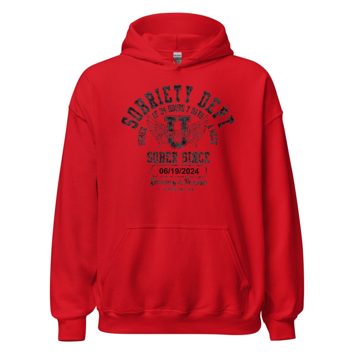 Recovery Hoodie for the sober community and supporters