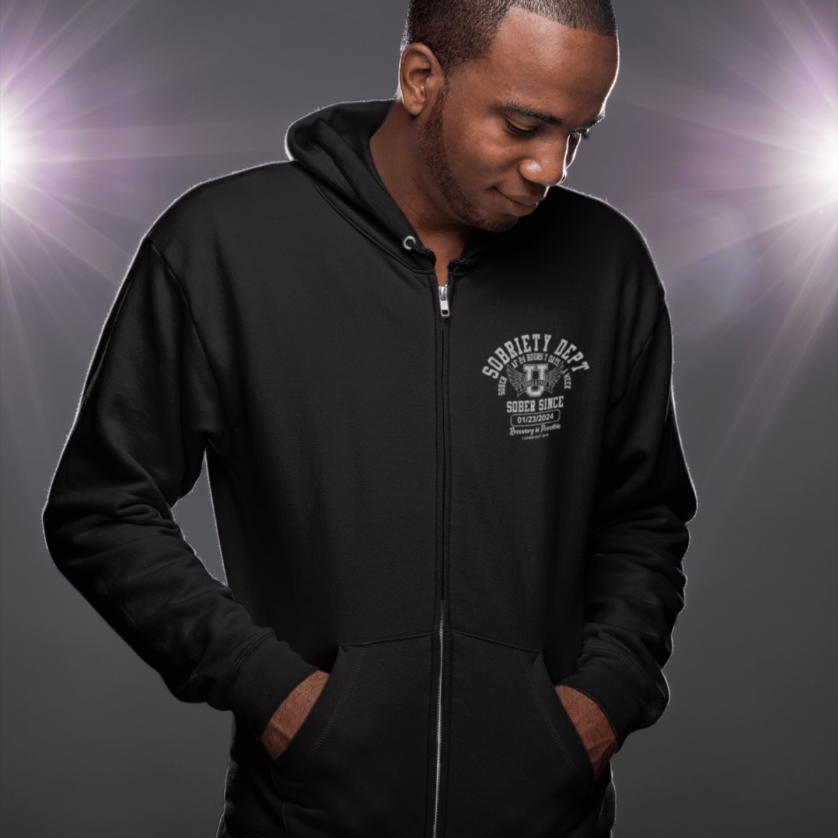 Recovery Hoodie symbolizing strength and recovery pride