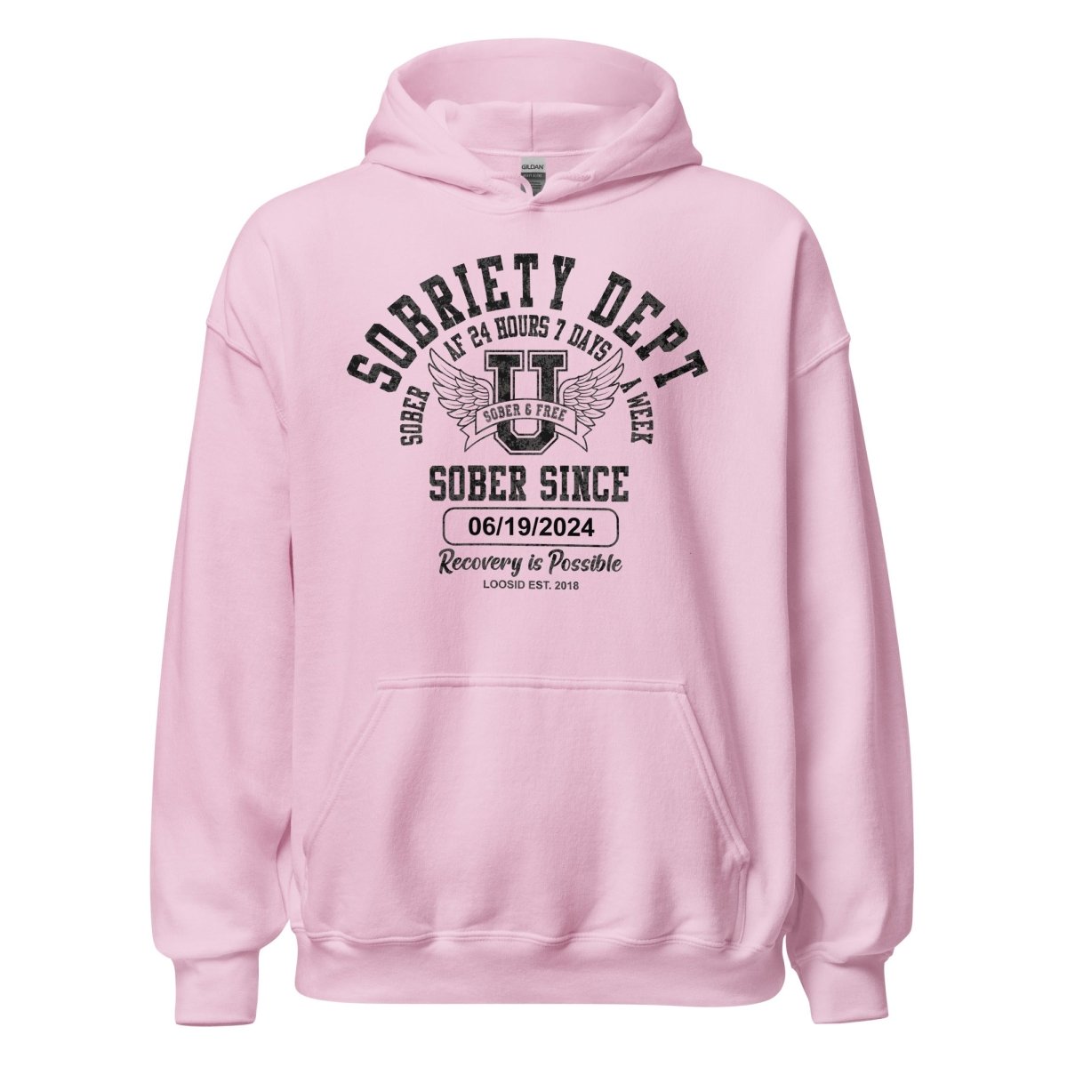 Recovery Hoodie that celebrates sobriety and freedom