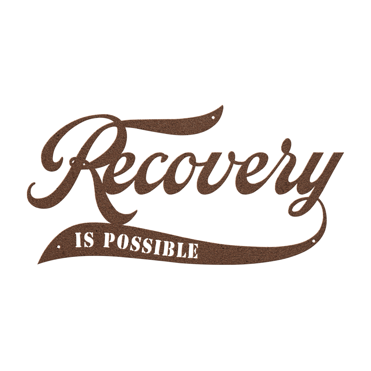 Decorative Sobriety Art symbolizing strength over struggle