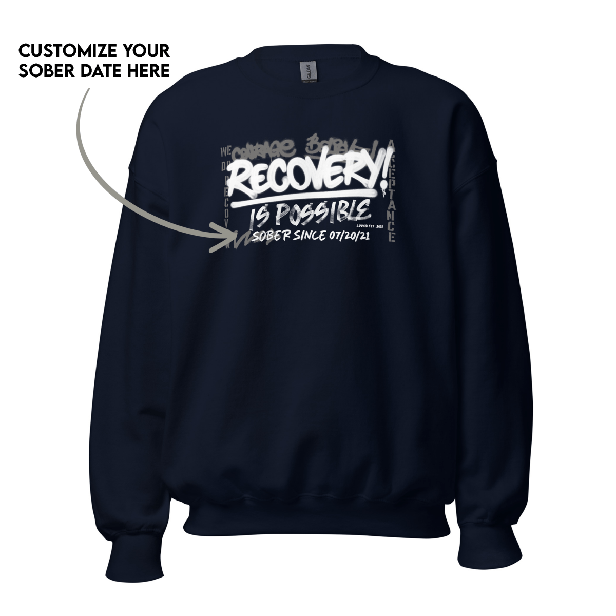 Recovery Sweater designed for comfort and personal meaning