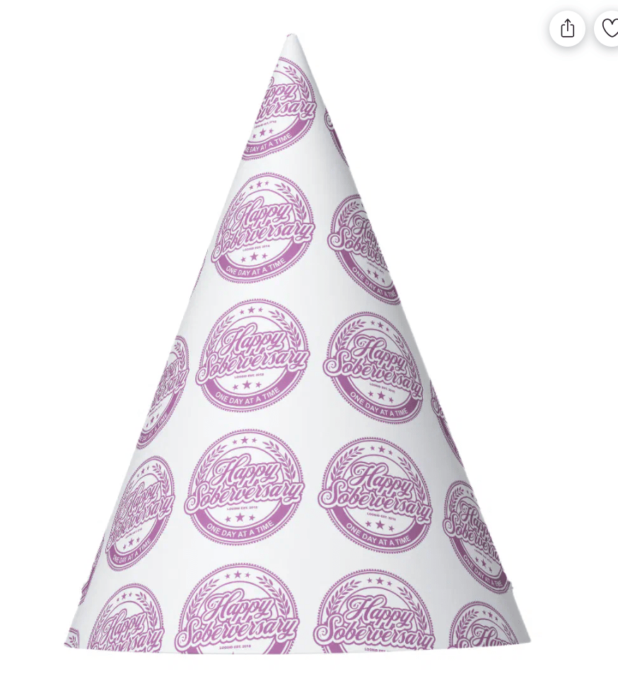 Soberversary Party Paper Hats Sobriety Gift flat lay styled image (view 3)