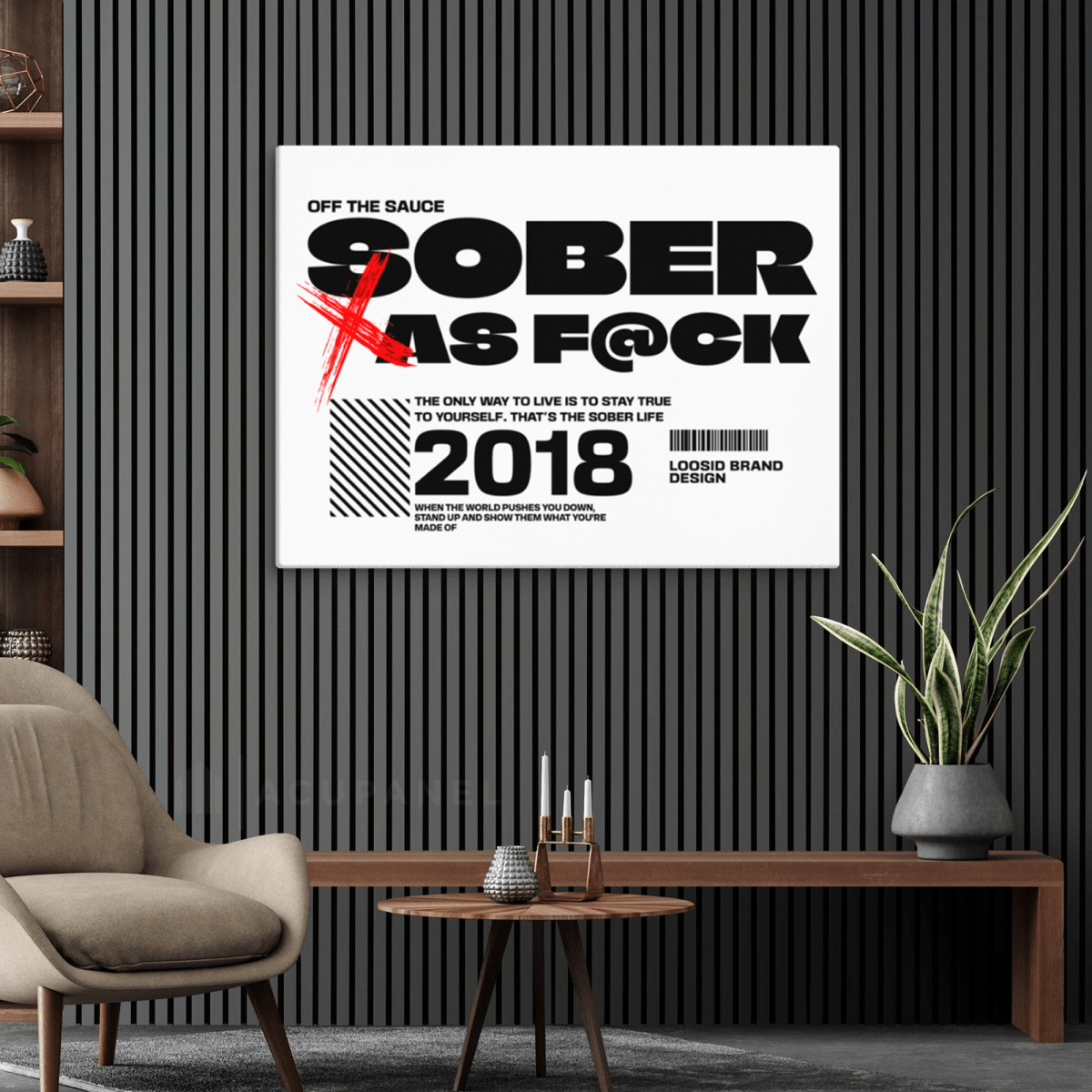 Sober As F*ck Canvas