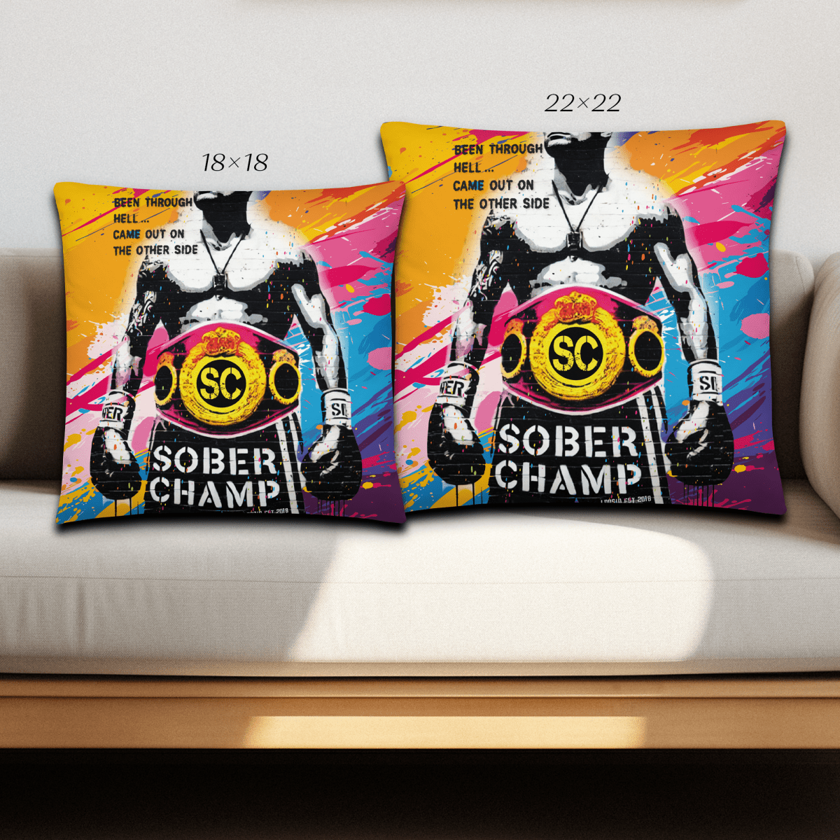 statement sober pillow product image