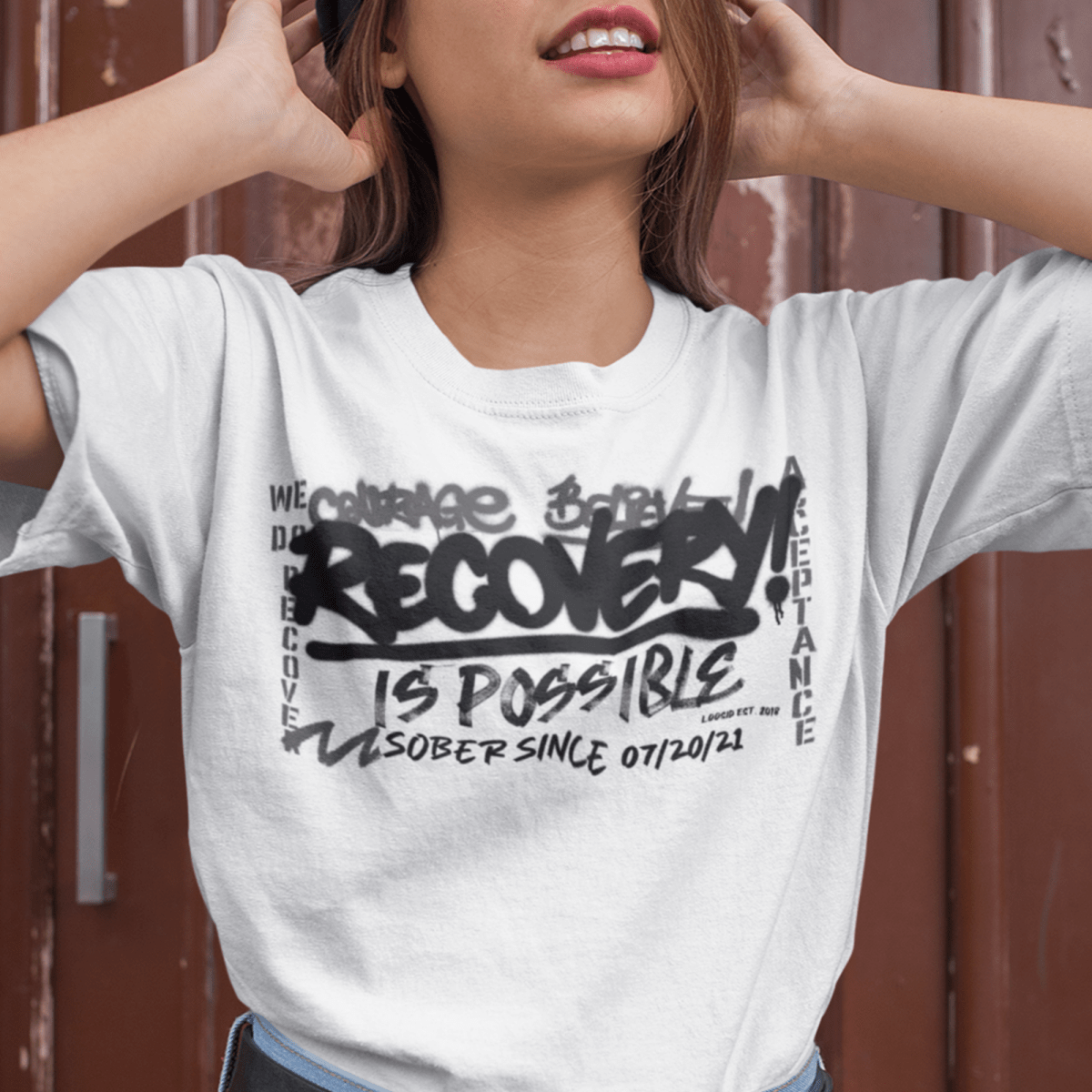 Sober T Shirt featuring Recovery Is Possible message