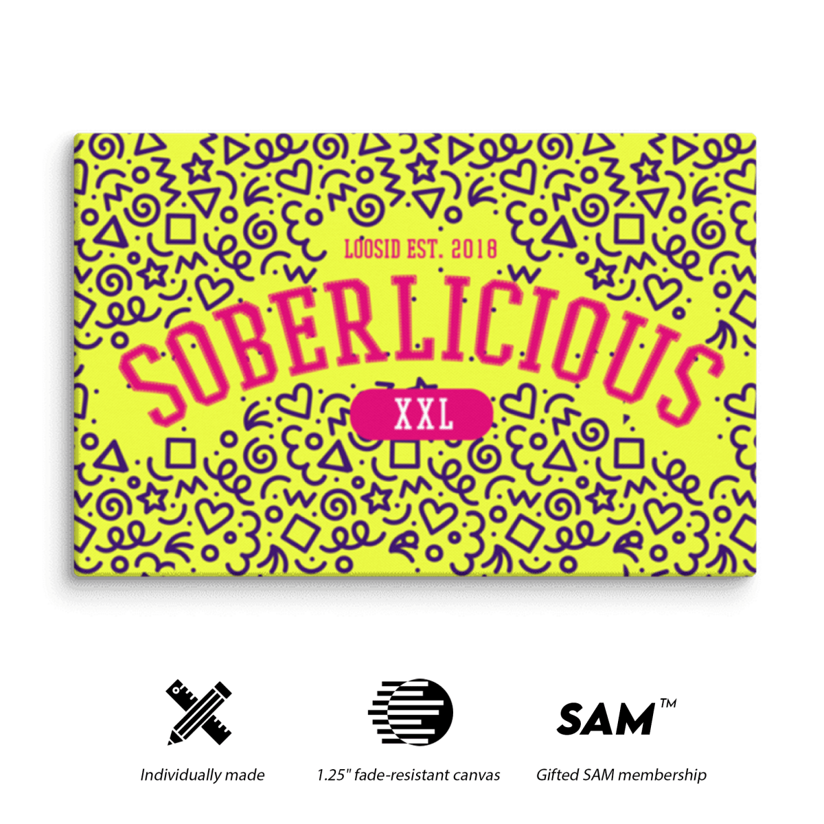 Soberlicious Sobriety Art side view (view 6)