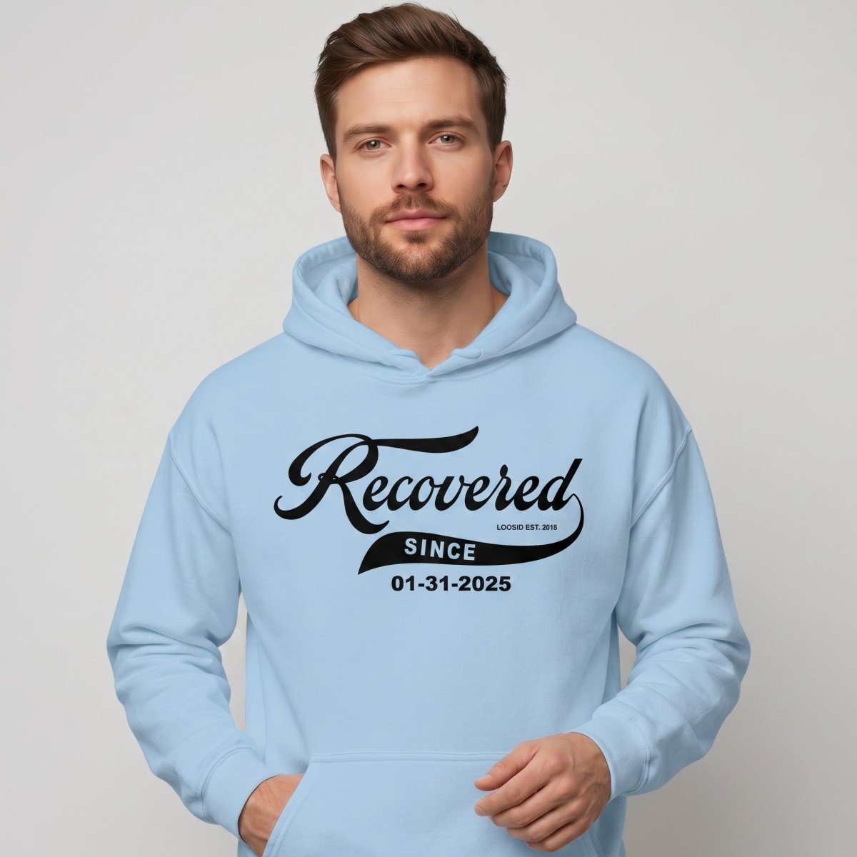 Recovered Since Recovery Hoodie close-up view (view 32)