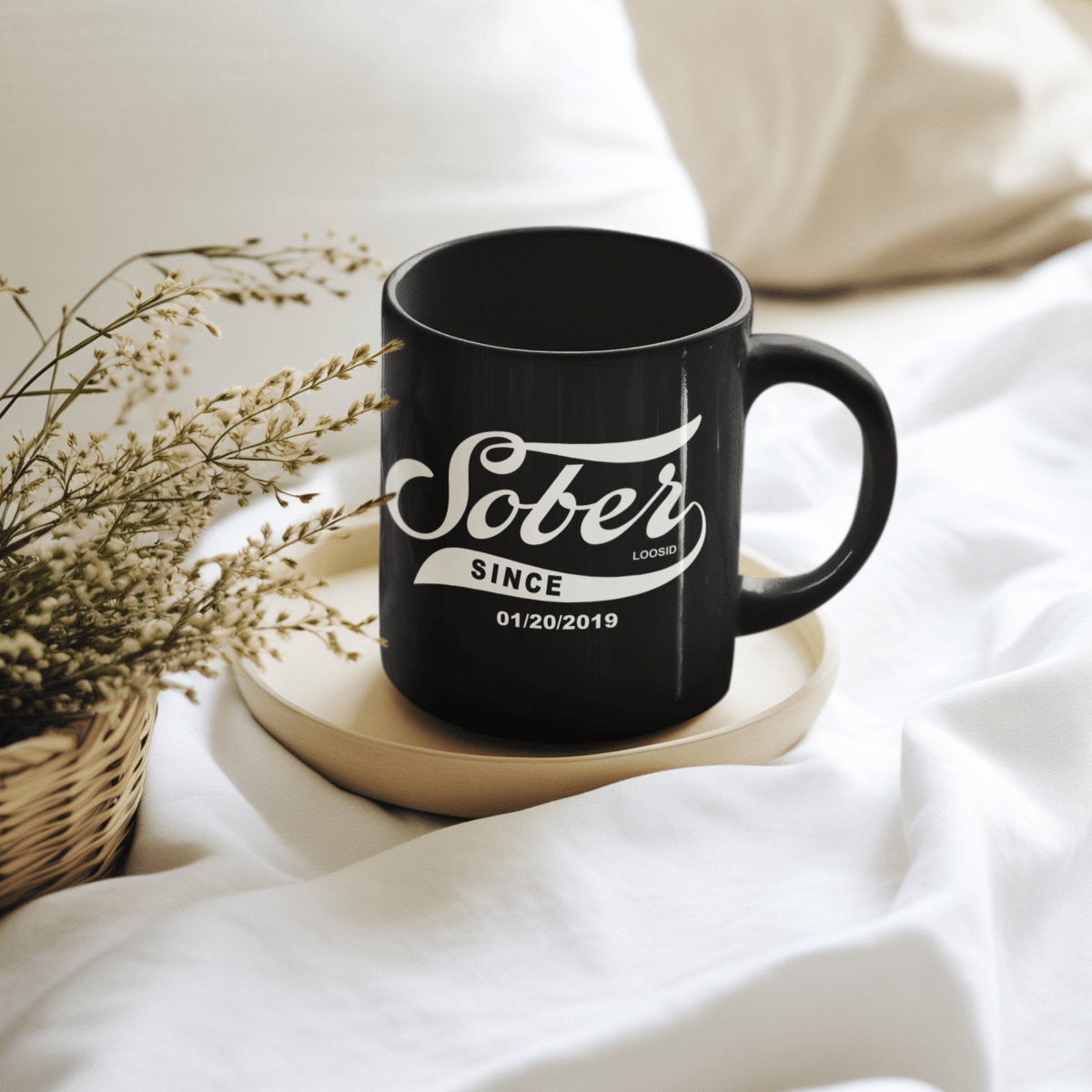 Sober Since Coffee Mug w/ Personalized Sobriety Date