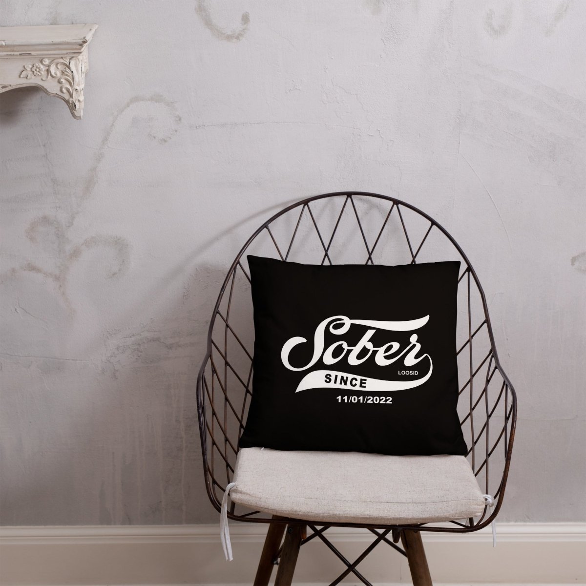 Sober Since Sober Pillow product photo (view 10)