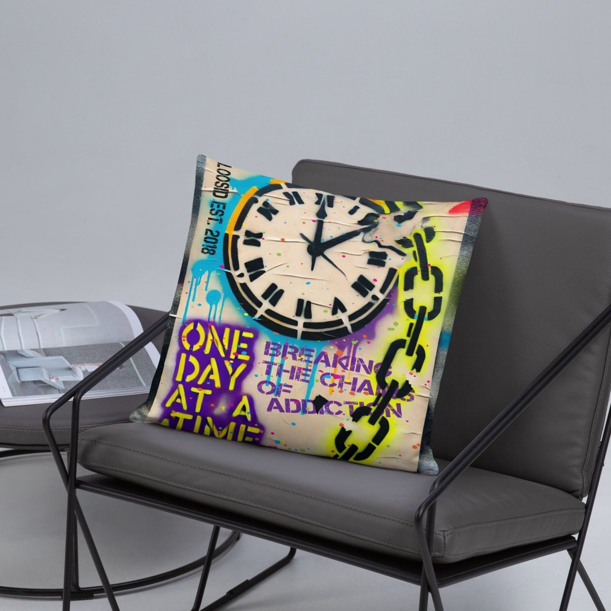 One Day At A Time Sober Pillow product photo (view 10)