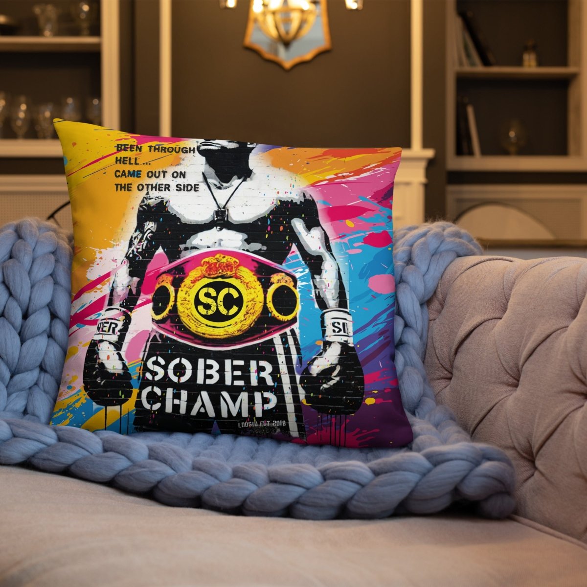 empowering sober pillow visual
