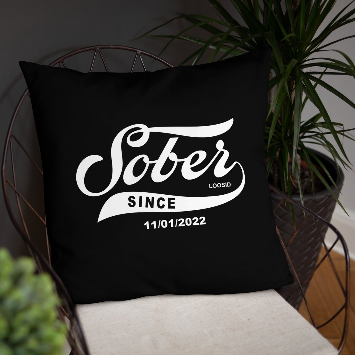 Sober Since Sober Pillow graphic detail (view 14)