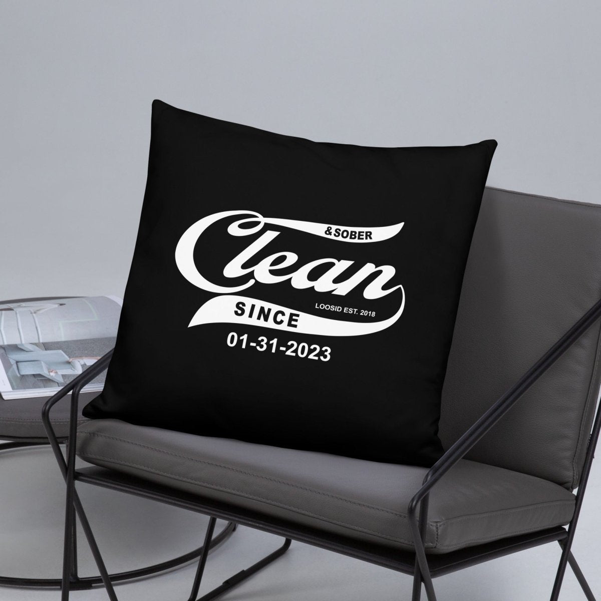 supportive sober pillow decor