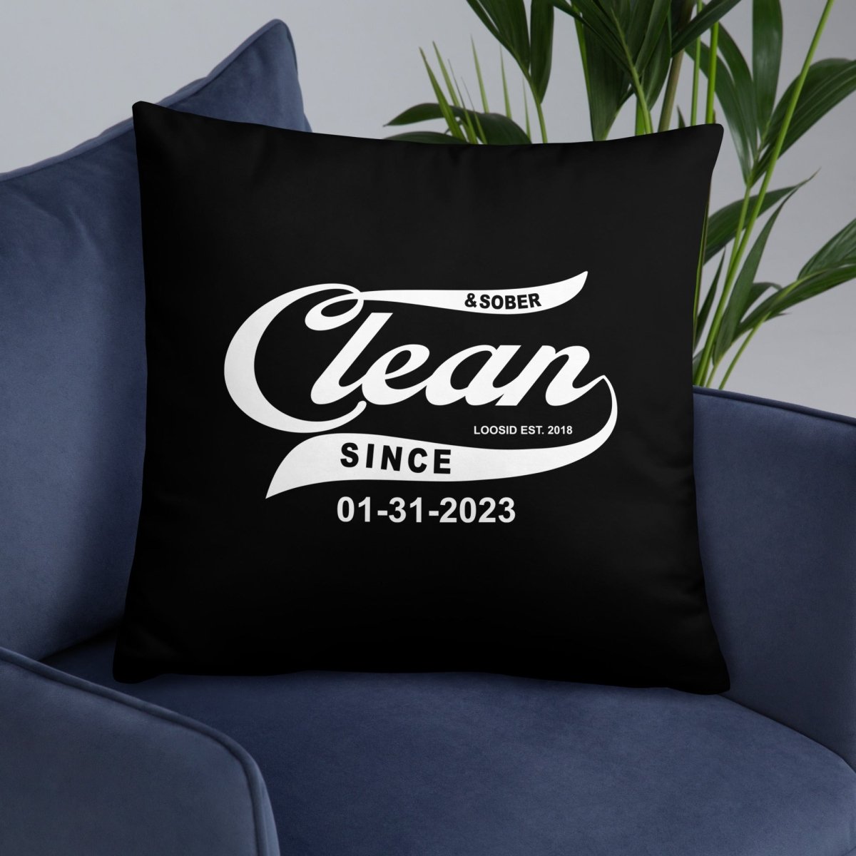 personalized sober pillow lifestyle image