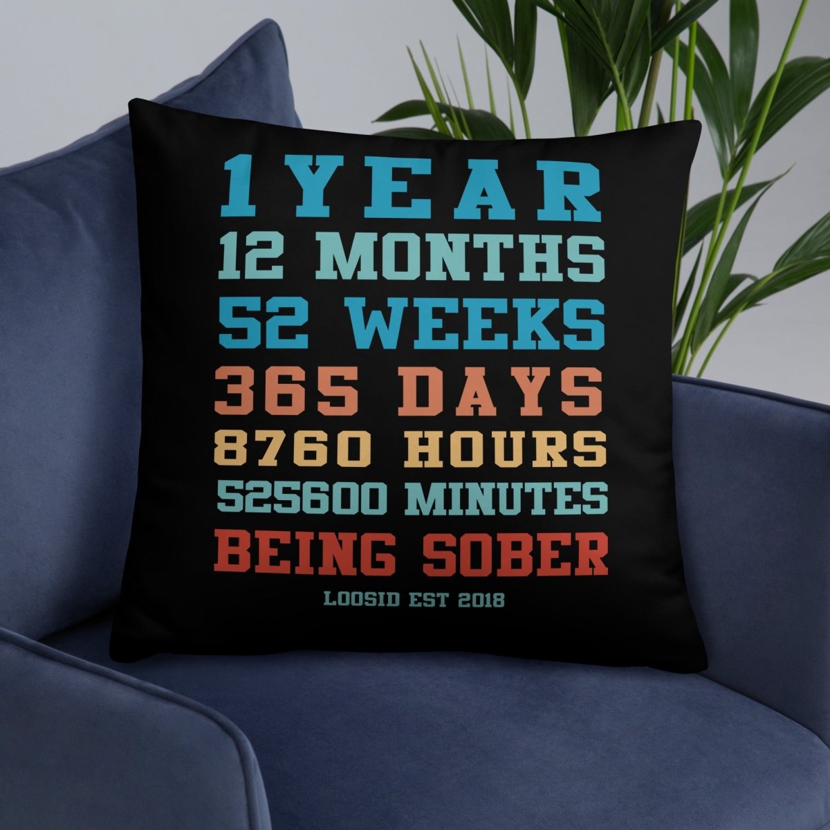 Sober Time Sober Pillow flat lay styled image (view 3)