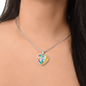 Recovery Sober Since Heart Necklace w/Presonalized Sober Date