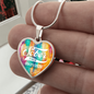 Recovery Sober Since Heart Necklace w/Presonalized Sober Date