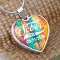Recovery Sober Since Heart Necklace w/Presonalized Sober Date