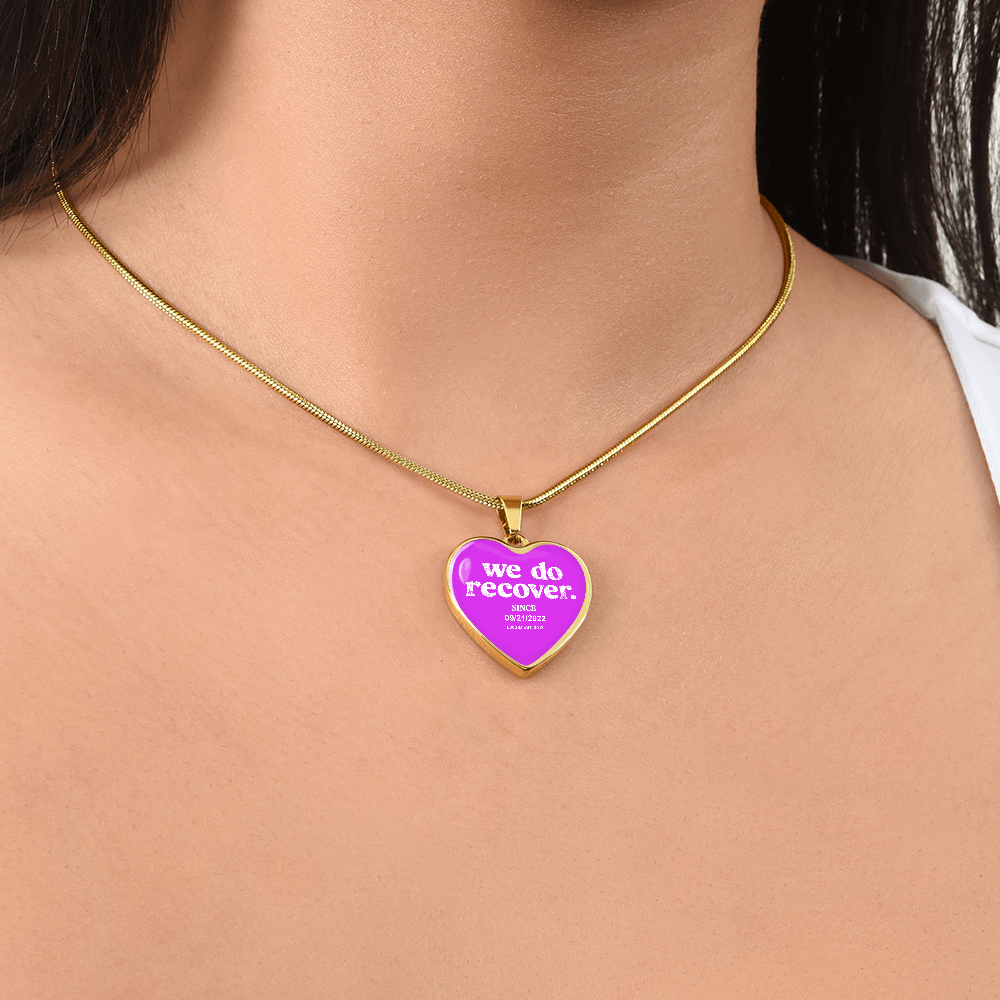 We Do Recover Heart Sober Jewelry lifestyle view (view 15)