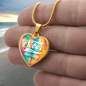Recovery Sober Since Heart Necklace w/Presonalized Sober Date