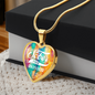 Recovery Sober Since Heart Necklace w/Presonalized Sober Date