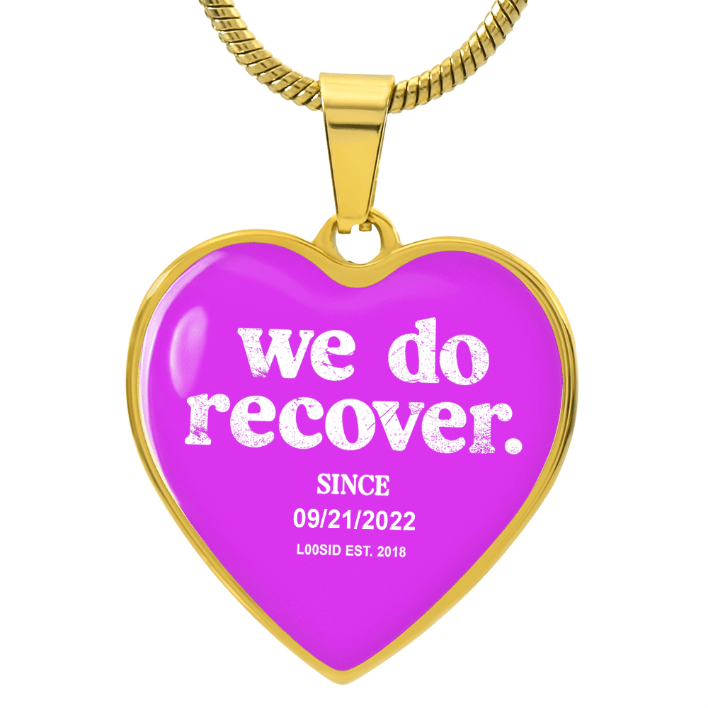 We Do Recover Heart Sober Jewelry product photo (view 10)