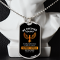 We Recover Loudly Dog Tag
