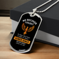 We Recover Loudly Dog Tag