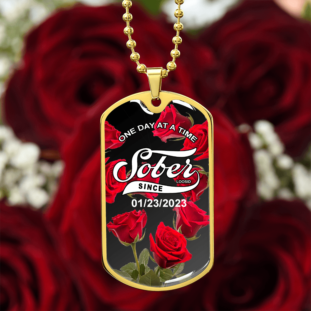 Sober Jewelry necklace perfect for recovery celebrations