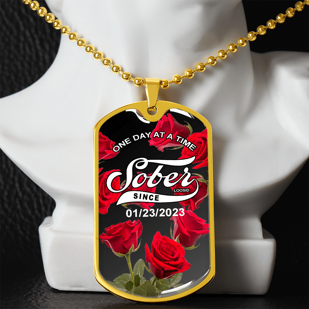 Unique Sober Jewelry design honoring sobriety and resilience