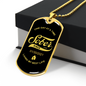 Mar Loosid Sober Since Dog Tag w/Personalized Sobriety Date
