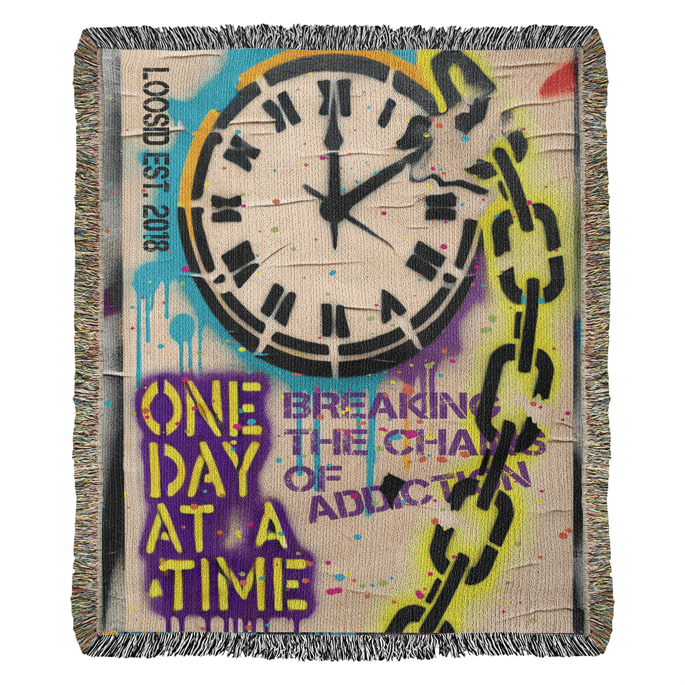 One Day at a Time Heirloom Woven Blanket