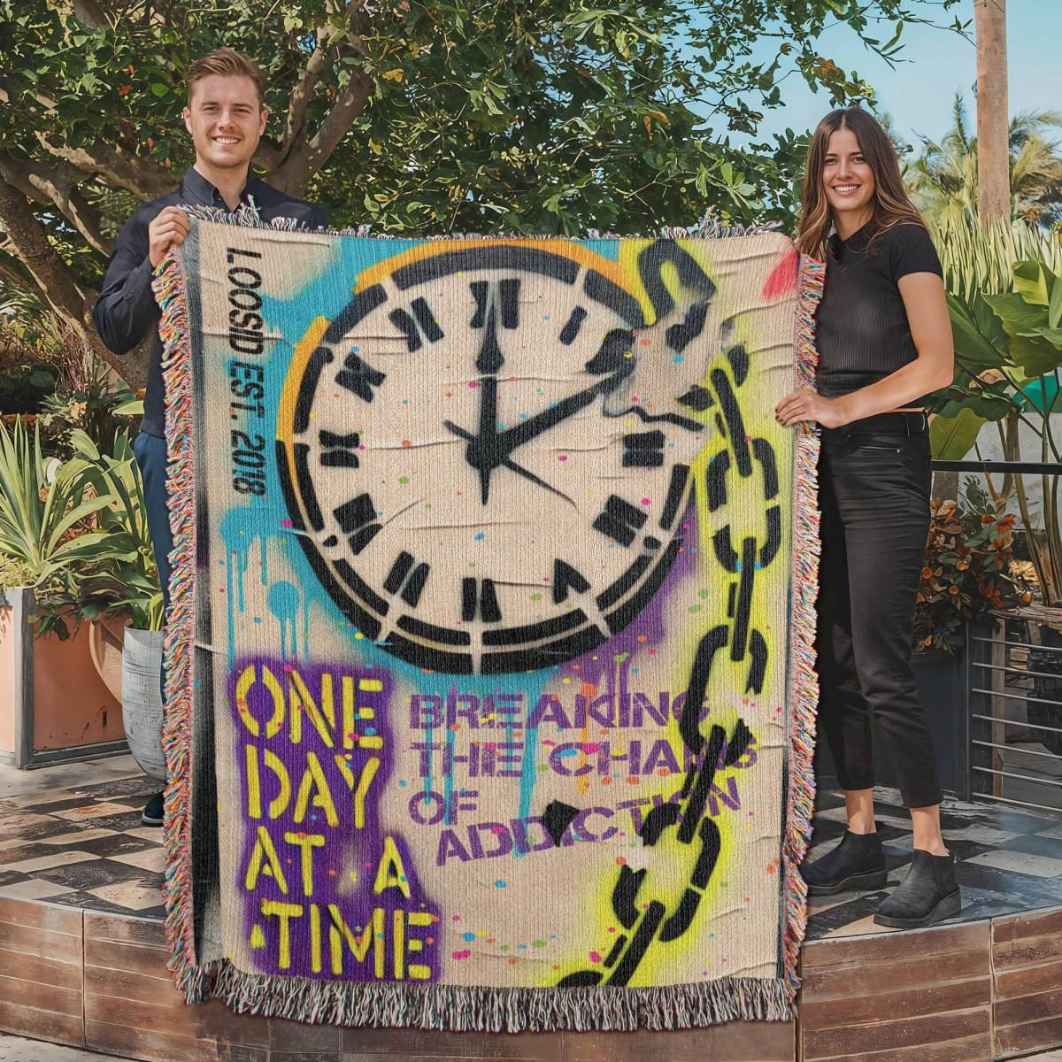 One Day at a Time Heirloom Woven Blanket