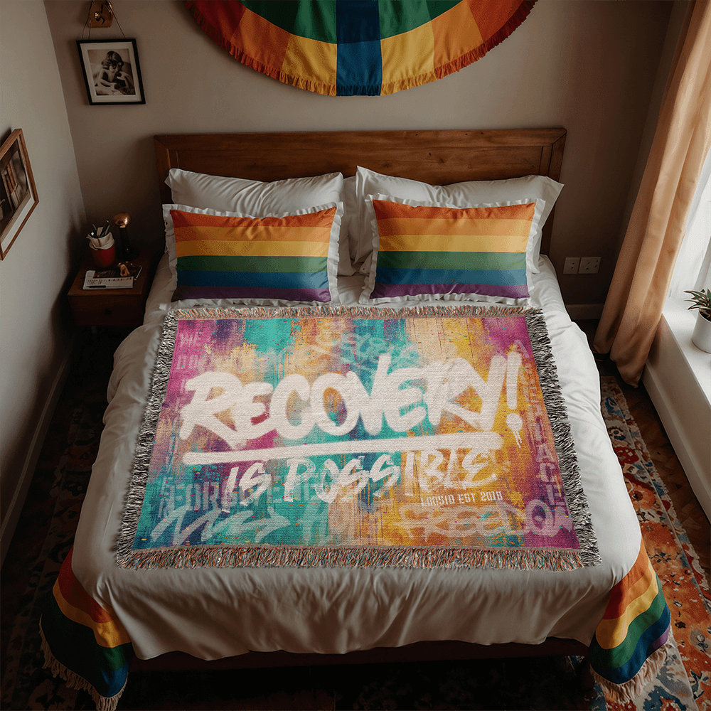 Recovery Is Possible Heirloom Woven Blanket
