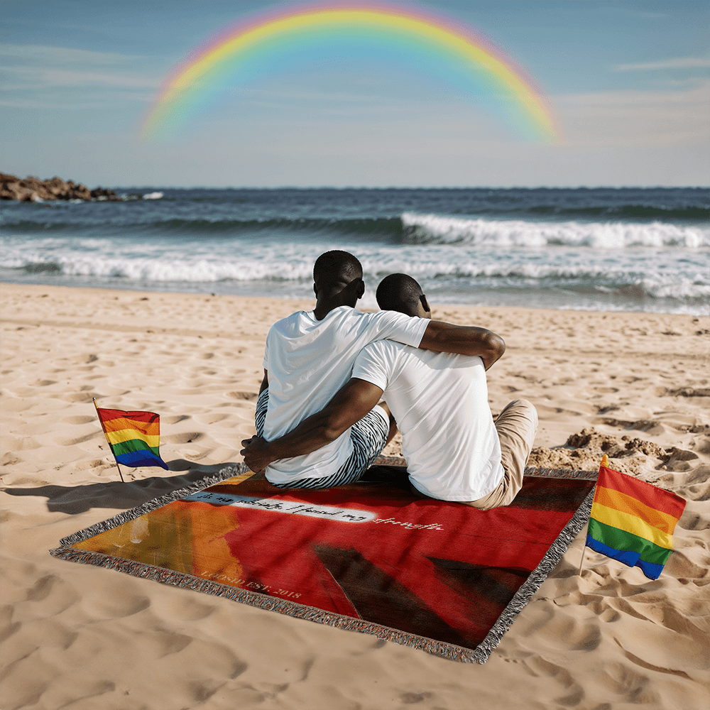 In My Sobriety, I Found My Strength Heirloom Woven Blanket