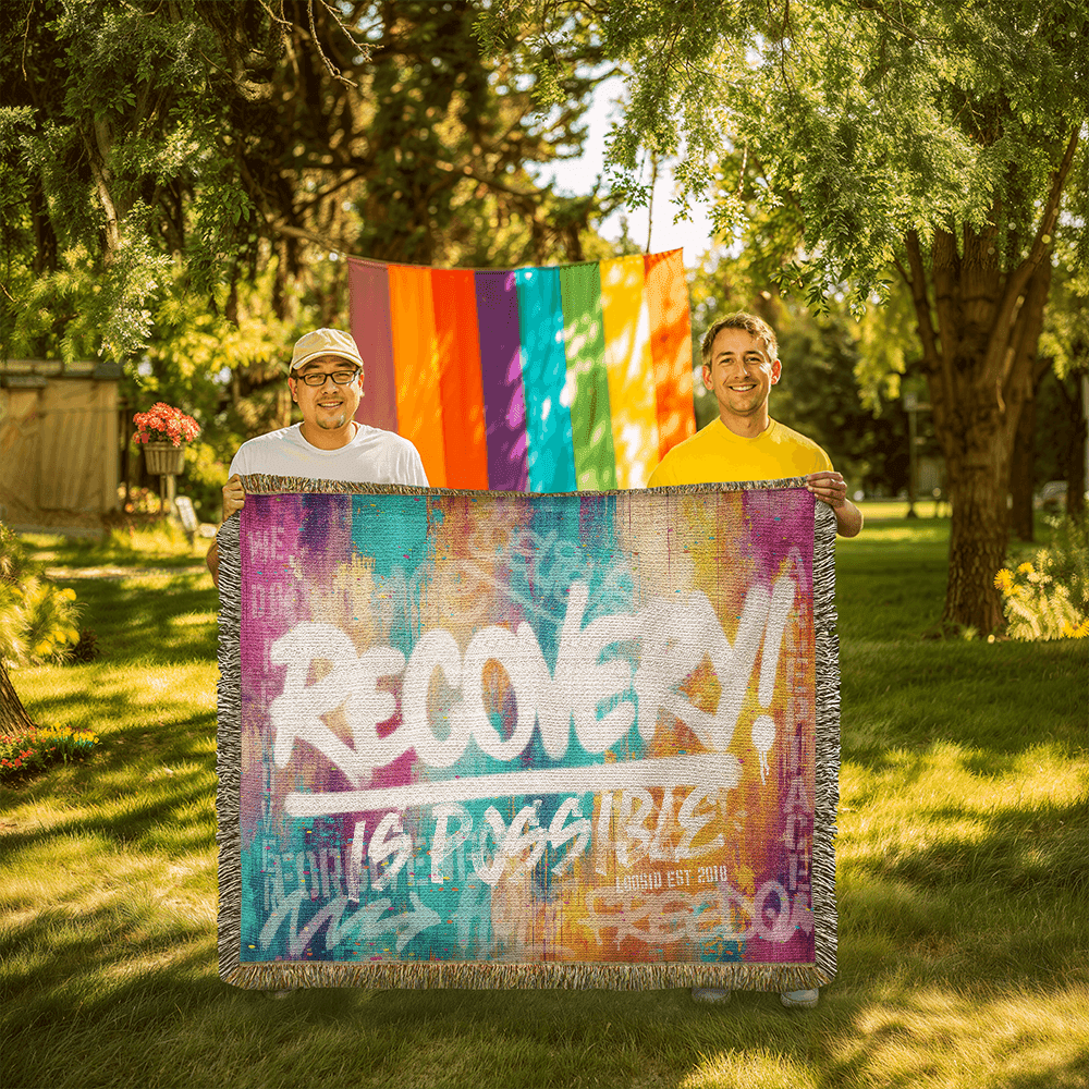 Recovery Is Possible Heirloom Woven Blanket