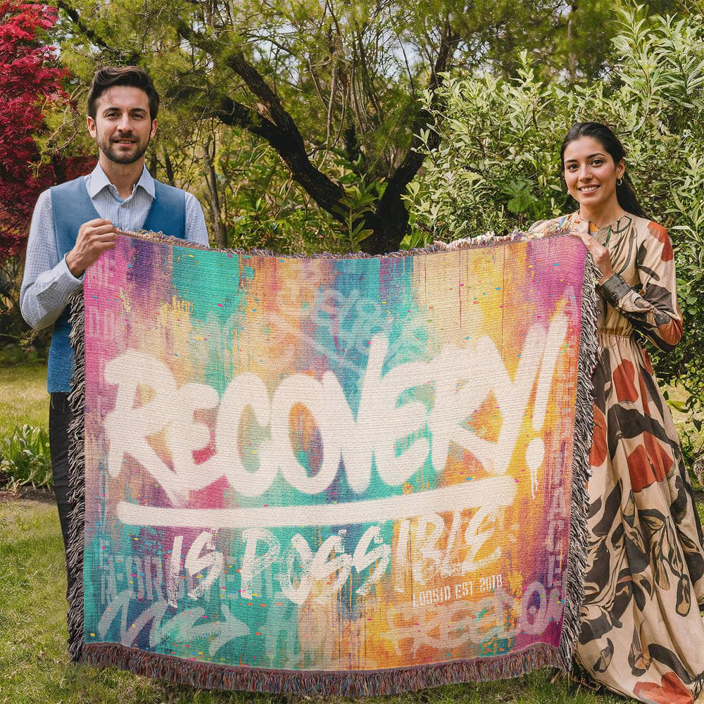 Recovery Is Possible Heirloom Woven Blanket