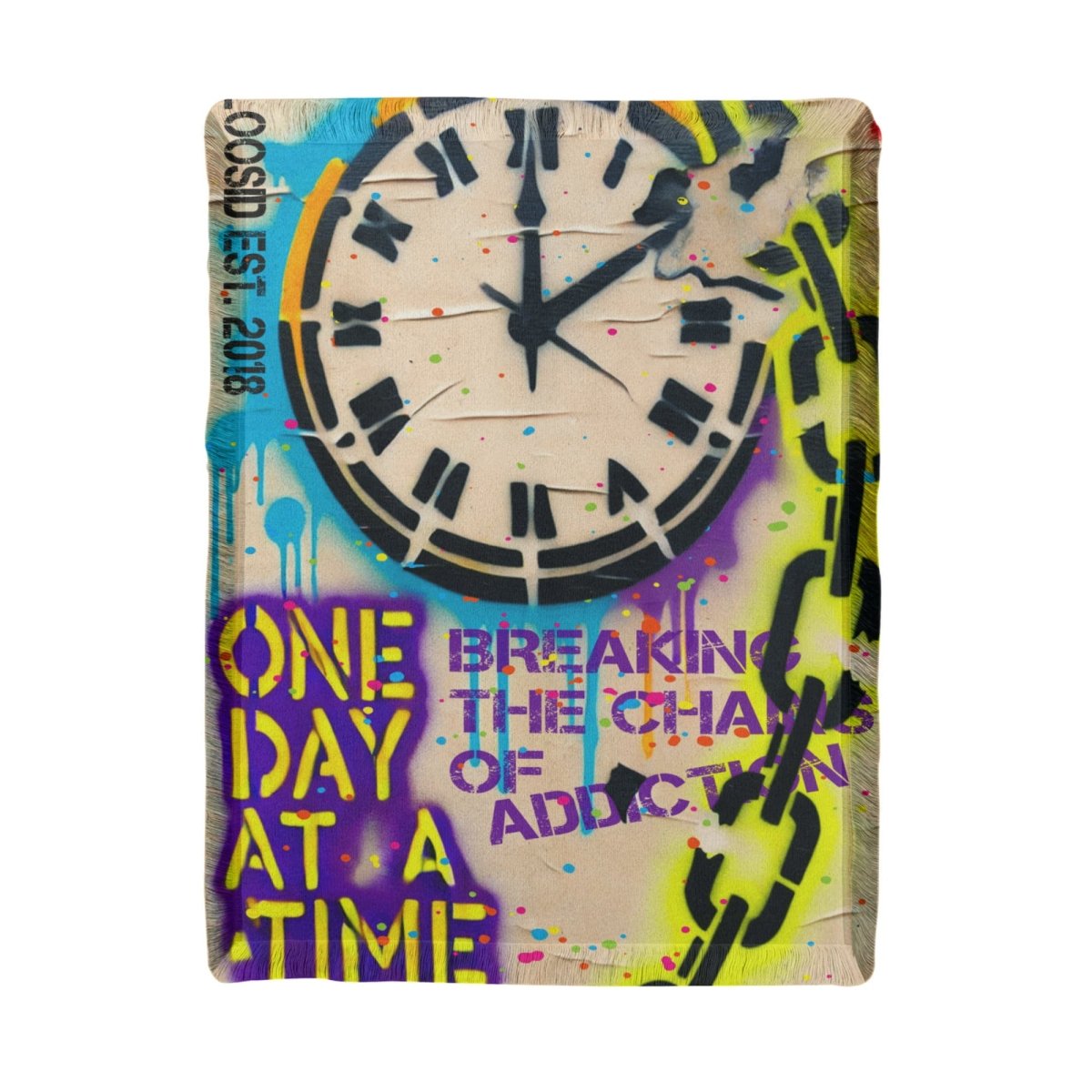 One Day at a Time Printed Blanket