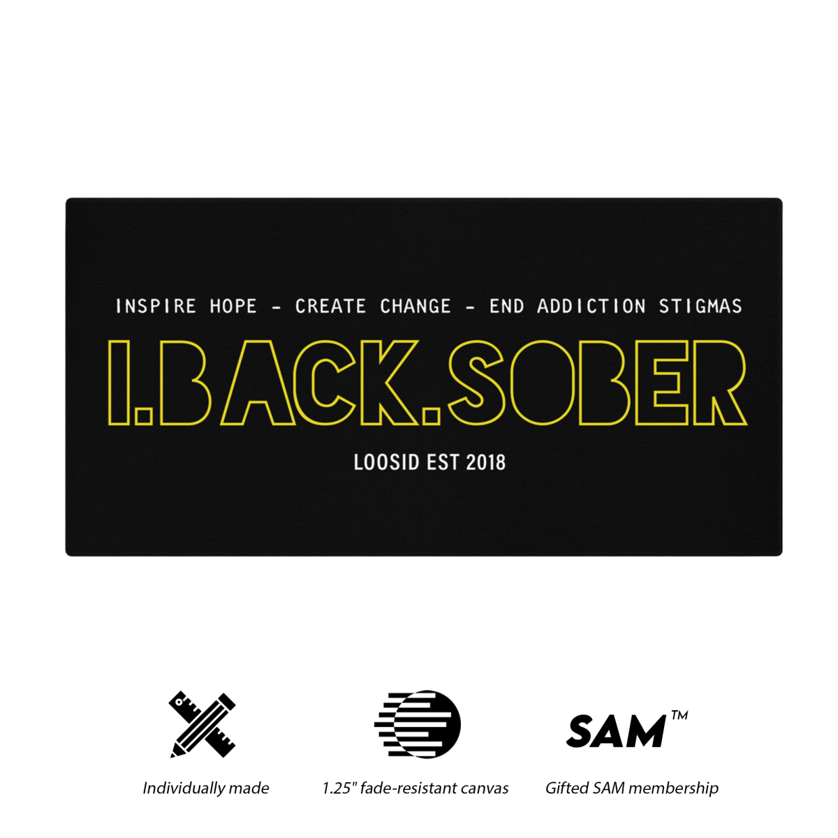 Inspiring Sobriety Art wall decor symbolizing solidarity in sobriety