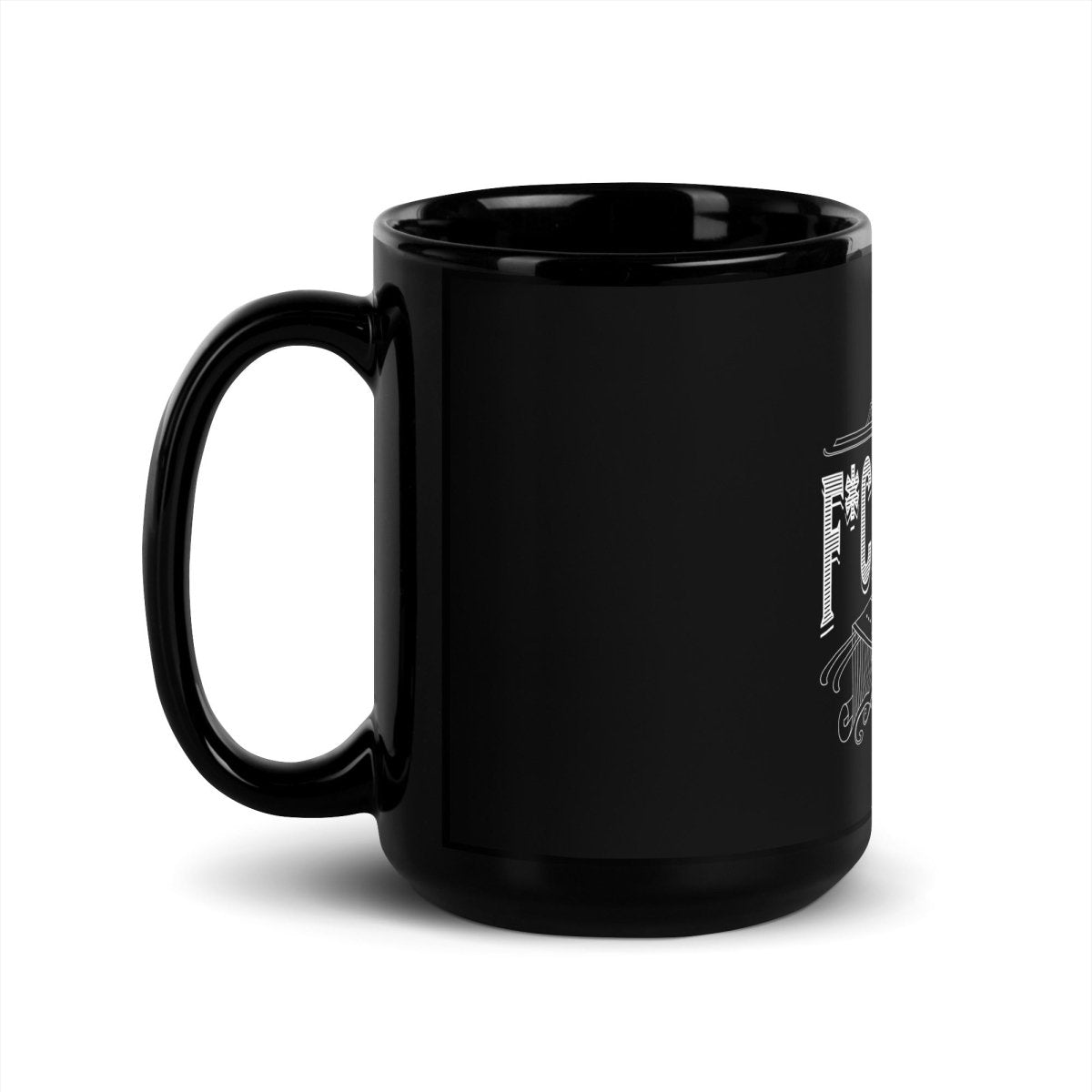 F*ck Shame Recovery Statement Sober Coffee Mug flat lay styled image (view 3)