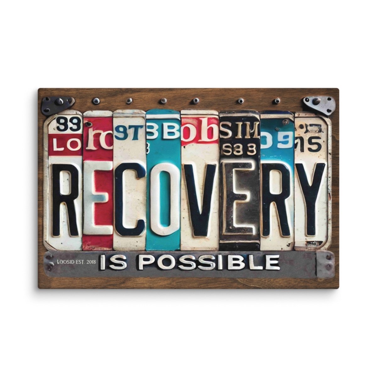 Bold sobriety art expressing hope and perseverance