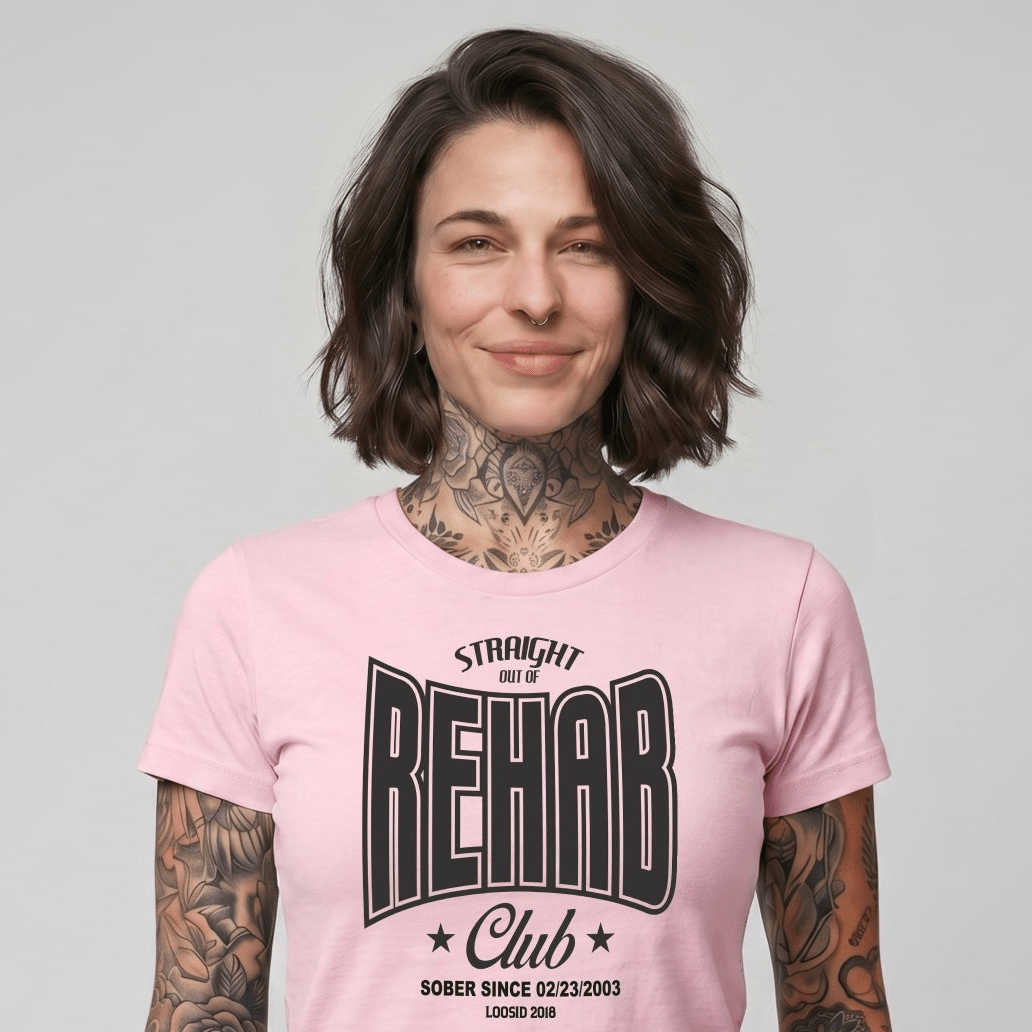 Rehab Sober T Shirt packaging detail (view 18)