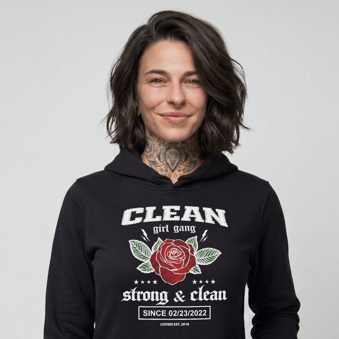 Recovery Hoodie | Clean Girl Gang Strong & Clean Crest