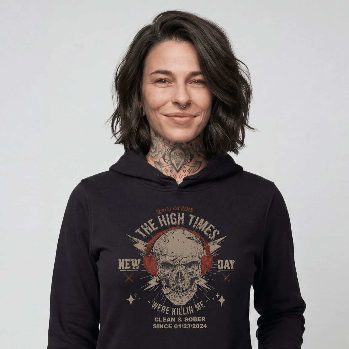 High Times Recovery Hoodie close-up view (view 2)