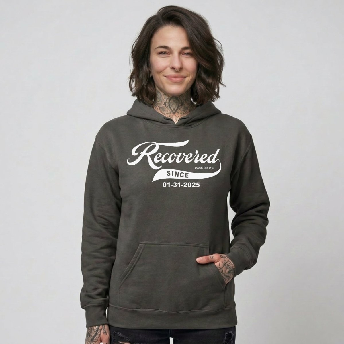 Recovered Since Recovery Hoodie featuring the design (view 41)