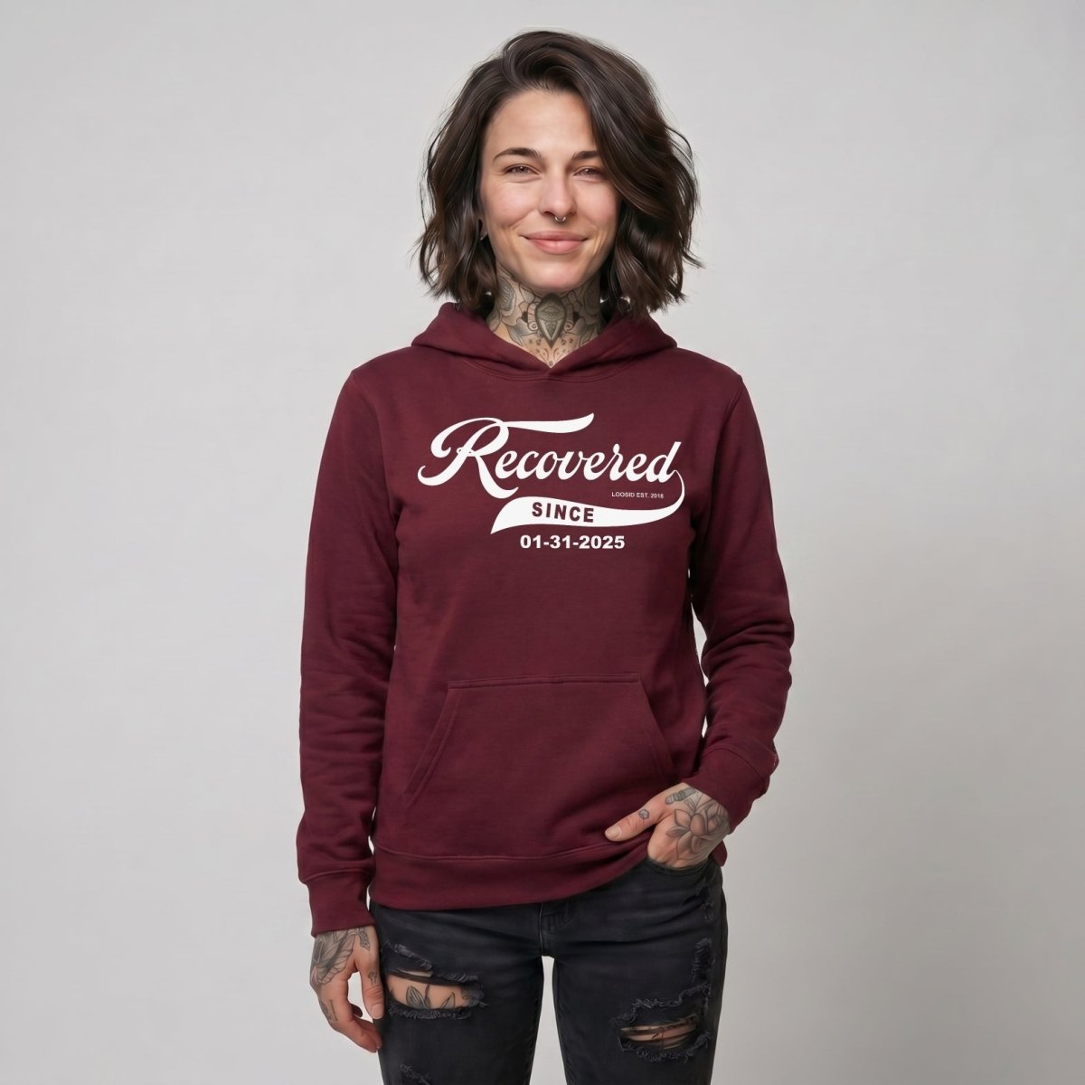 Recovered Since Recovery Hoodie featuring the design (view 21)