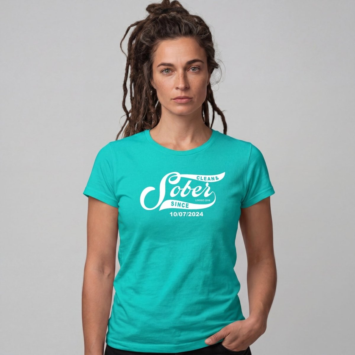 Sober T Shirt | Women's Sober Since Top with Personalized Date